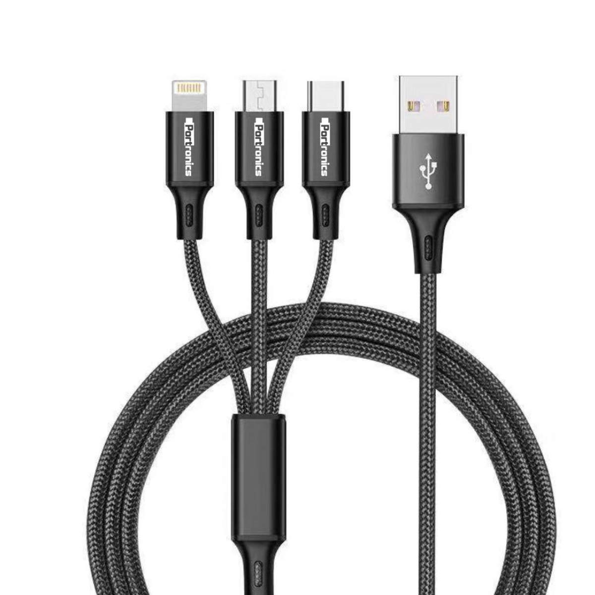 PORTRONICS 1051 KONNECT TRIO+ 3IN1 USB CABLE